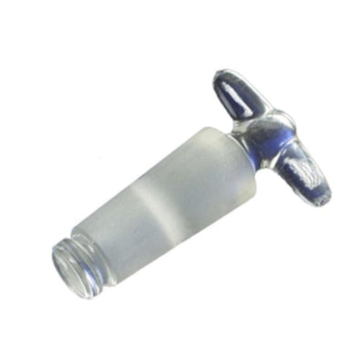 1200. LLAVE DE PASO RECTA C/EMBOLO DE VIDRIO 4 X 10MM PYREX