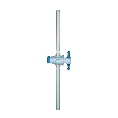 1199. LLAVE RECTA DE VIDRIO C/EMBOLO TEFLON 2MM - PYREX