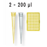 68. PUNTAS 200UL CLARA, NO ESTERIL, BAJA RETENCION, CAJA C/5 RACKS C/96 - BRANDTECH