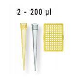 69. PUNTAS 200UL AMARILLAS NO ESTERIL CAJA C/5 RACKS C/96 - BRANDTECH