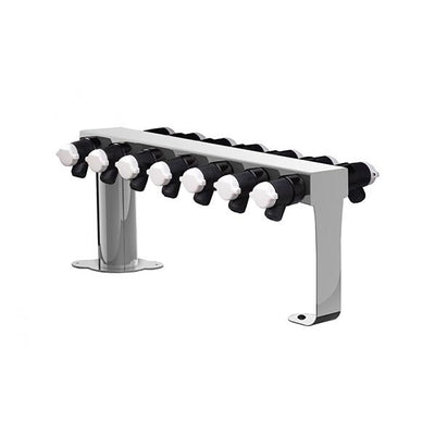646. MANIFOLD DE ACERO INOXIDABLE P/10 PUERTOS C/SOPORTE DE ALUMINIO LABCONCO