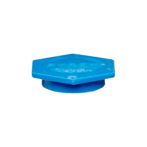 15325. TAPA DE PLASTICO SNAP CAP P/MATRAZ VOLUMETRICO 100ML PAQUETE C/3 PIEZAS - PYREX