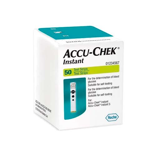 22375. TIRAS REACTIVAS INSTANT P/GLUCOSA C/50 ACCU-CHECK