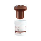 12756.FRASCO POLIPROPILENO 70ML P/HECES C/TAPON DE ROSCA COLOR MARRON CAJA C/500 PIEZAS - SARSTEDT