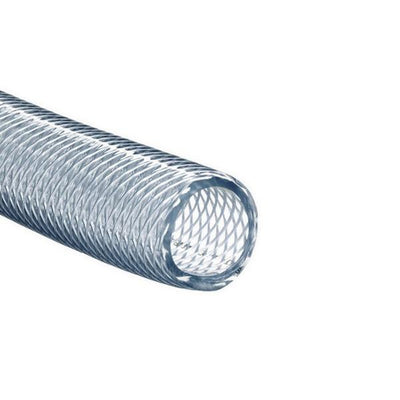1521. TUBERIA (MANGUERA) PVC TRENZADO 1/2 X 3/4 X 1/8" TRANSPARENTE PIEZA C/1 MT - NALGENE