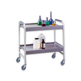 55863. CARRO DE LABORATORIO C/2 ESTANTES ABIERTOS C/EXTRUSIONES DE PVC RIGIDO, - LABCONCO