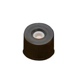 4208. TAPA DE POLIPROPILENO ABIERTA COLOR NEGRO 8-425MM C/SEPTA ROJO PTFE/SILICON PAQUETE C/100 PIEZAS - FINNERAN
