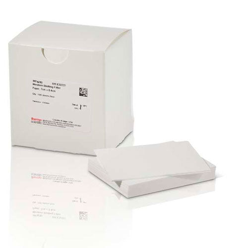 26840. PAPEL FILTRO P/WESTERN BLOTTING, GROSOR 0.83MM C/100 HOJAS DE 7 X 8.4CM THERMO SCIENTIFIC