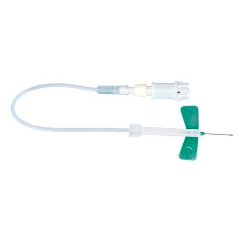 16750. AGUJA SAFETY-MULTIFLY 21G X 3.4" VERDE, 200MM HEMOCULTIVO PAQUETE C/120 PIEZAS - SARSTEDT