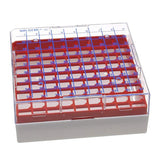 1628. CAJA DE CRIOCONSERVACION DE POLICARBONATO COLOR ROJO P/81 VIALES 1.2/2ML - NALGENE