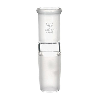 1163. TUBO DE VIDRIO ADAPTADOR ALARGADOR JUNTA 24/40 - 34/45 - PYREX