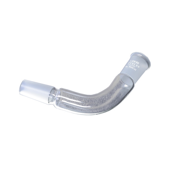 2640. TUBO CONECTOR DE VIDRIO 105° 2 VIAS JUNTA 24/40 - PYREX