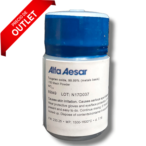 23392. OXIDO DE TUNGSTENO 99.99% (BASE METALICA) 50GR ALFA AESAR