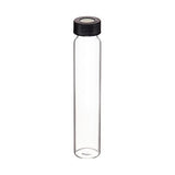 3243. VIAL VIDRIO CLARO DE 60ML C/ TAPA ABIERTA COLOR NEGRO 24-400MM Y SEPTA DE PTFE/SILICON PRELIMPIO Y CERTIFICADO-CLASE 3 DE/72 - FINNERAN