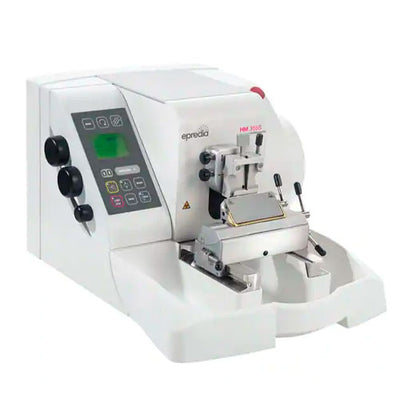 55632. MICROTOMO ROTATORIO AUTOMATICO MOD. HM355S INCLUYE 1 PINZA DE CASSETE UNIVERSAL Y PORTACUCHILLAS DESECHABLE ER 115V 60HZ EPREDIA