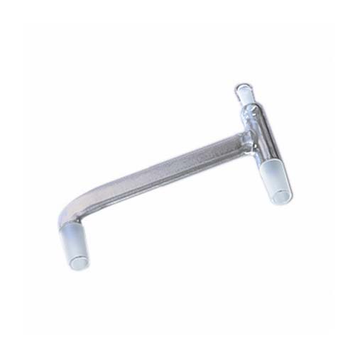 15334. TUBO CONECTOR DE VIDRIO 3 VIAS C/2 JUNTAS CONICAS 24/40 - PYREX
