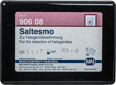 52838. PAPEL DE PRUEBA SEMICUANTITATIVO SALTESMO P/HALOGENUROS - MACHEREY-NAGEL