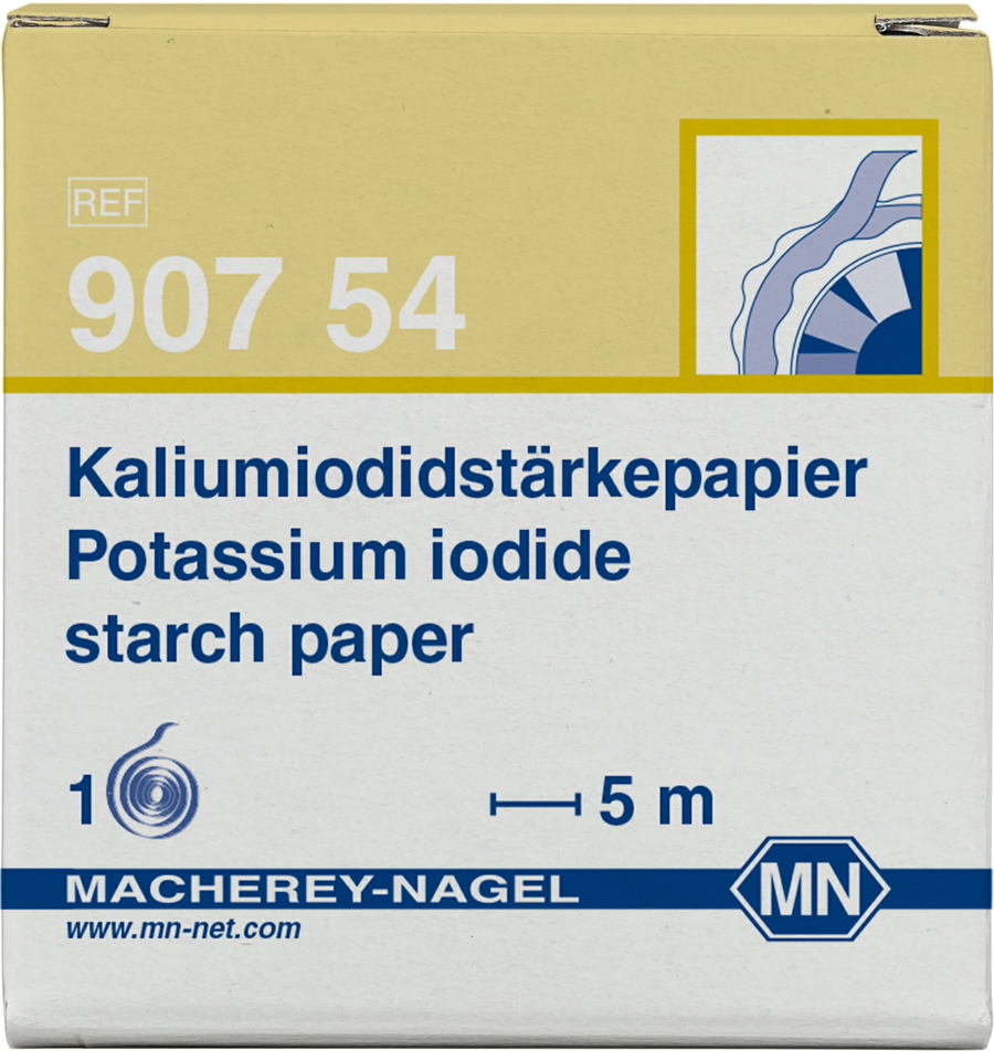 52839. PAPEL DE PRUEBA CUALITATIVA DE ALMIDON DE YODURO DE POTASIO P/DETECCION DE NITRITO Y CLORO LIBRE - MACHEREY-NAGEL