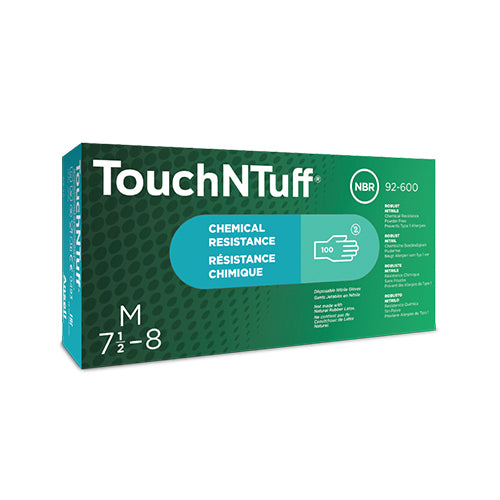 4700. GUANTES NITRILO VERDE TOUCH-N-TUFF NO ESTERIL PAQUETE C/100 PIEZAS - TOUCHNTUFF