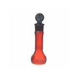 24691. MATRAZ VOLUMETRICO DE VIDRIO 10ML CLASE A RAY-SORB AMBAR PARED REFORZADA, C/TAPON DE VIDRIO P/MUESTRAS SENSIBLES A LA LUZ KIMBLE