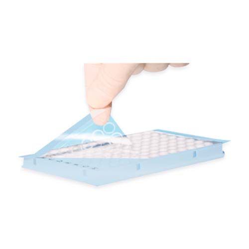 20342. LAMINA DE SELLADO DE POLIETILENO TRANSPARENTE AUTOADHESIVO, APTO P/QPCR PAQUETE C/100 PIEZAS - SARSTEDT