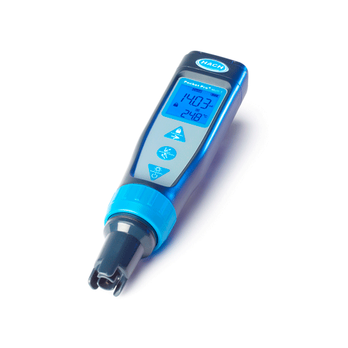 26067. MEDIDOR MULTIPARAMETRICO CONDUCTIVIDAD/TDS/SALINIDAD PORTATIL POCKETPRO C/SENSOR REEMPLAZABLE HACH