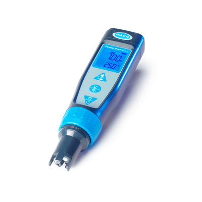 54942. MEDIDOR MULTIPARAMETRICO DE BOLSILLO PH/CONDUCTIVIDAD/TDS/SALINIDAD POCKET PRO+ C/SENSOR REEMPLAZABLE HACH