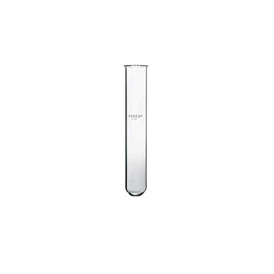 2856. TUBO DE ENSAYE DE VIDRIO 25X150MM REUSABLE C/LABIO PAQUETE C/10 PIEZAS PYREX