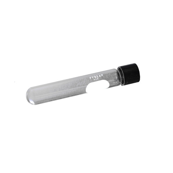 2698. TUBO DE CULTIVO DE VIDRIO 25X200MM REUSABLE C/ROSCA Y TAPA PAQUETE C/5 PIEZAS PYREX
