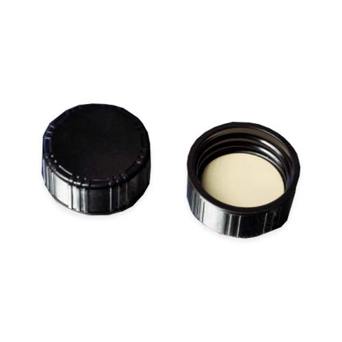 16249. TAPON DE ROSCA FENOLICO 24-410 C/LINER DE CAUCHO PAQUETE C/5 PIEZAS - CORNING