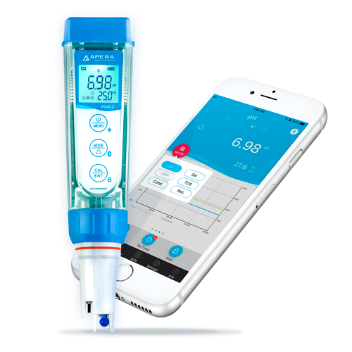 5391. MEDIDOR INTELIGENTE DE BOLSILLO MOD. PC60-Z P/PH, CONDUCTIVIDAD, TDS Y SALINIDAD - APERA