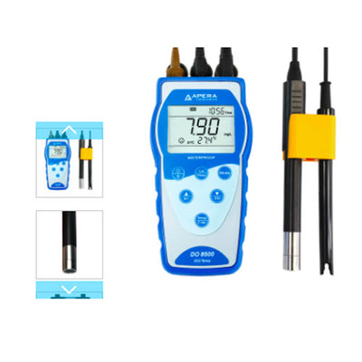 55649. MEDIDOR DE OXIGENO DISUELTO OPTICO PORTATIL DO8500 C/REGISTRADOR DE DATOS  Y ESTUCHE APERA INSTRUMENTS