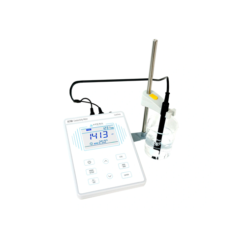 18241. MEDIDOR DE CONDUCTIVIDAD DE MESA EC700, RANGO 0-200.00MS/CM, CALIBRACION AUTOMATICA DE 1-4 PUNTOS, INCLUYE ELECTRODO, PORTAELECTRODO Y SOLUCION DE CALIBRACION - APERA INSTRUMENTS