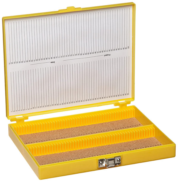 6170. CAJA P/100 LAMINILLAS COLOR AMARILLO, INTERIOR CORCHO C/BROCHE - HEATHROW