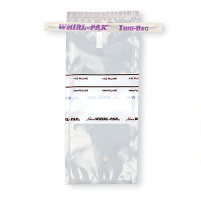 54543. BOLSA WHIRL-PAK 3.38OZ (100ML) 7.5X18.5CM THIO-BAG C/100 NASCO