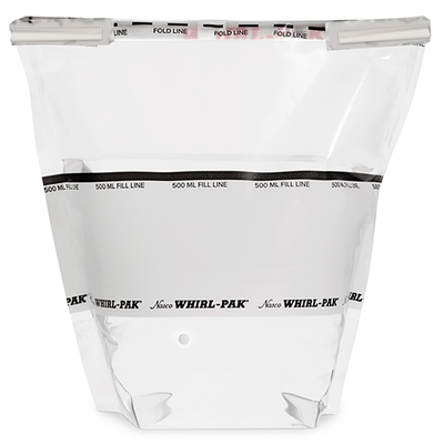 54544. BOLSA WHIRL-PAK 17OZ (500ML) THIO-BAG STAND-UP 15X23CM C/100 - NASCO