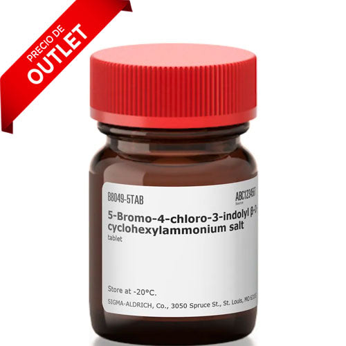 24906. CICLOHEXILAMONIO DE 5-BROMO-4-CLORO-3-INDOLIL BETA-D-GLUCURONIDO SAL C/5 TABLETAS SIGMA-ALDRICH