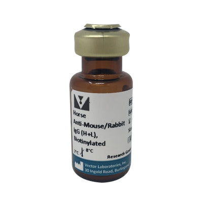 5223. HORSE ANTI-MOUSE/RABBIT IGG ANTIBODY (H+L) (UNIVERSAL) BIOTINYLATED 2.1MG - VECTOR