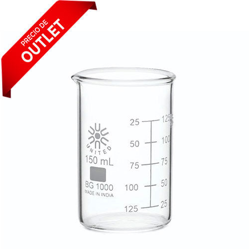 22876. VASO DE PRECIPITADO DE VIDRIO 400ML F/BAJA PAQUETE C/3 PIEZAS UNITED SCIENTIFIC