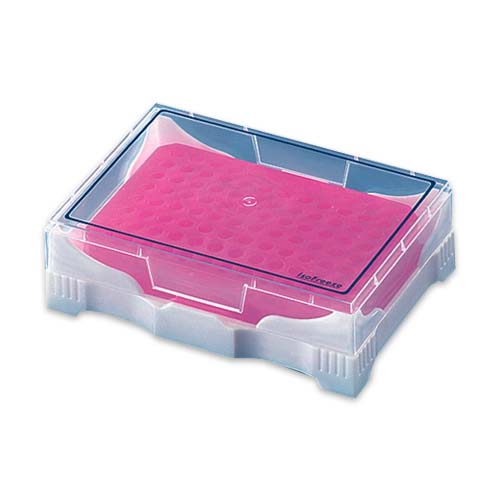 14190. HIELERA PCR MINI DE POLIPROPILENO C/TAPA TRANSPARENTE C/2 - BRAND