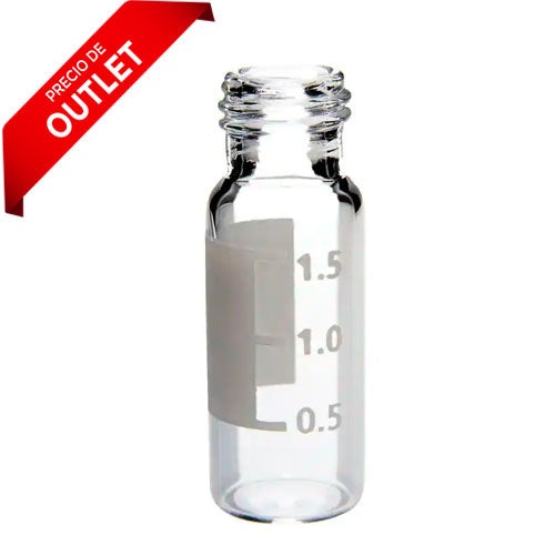 24321. VIAL VIDRIO CLARO 375UL 12X32MM C/TAPA ROSCA 9MM C/100 THERMO SCIENTIFIC