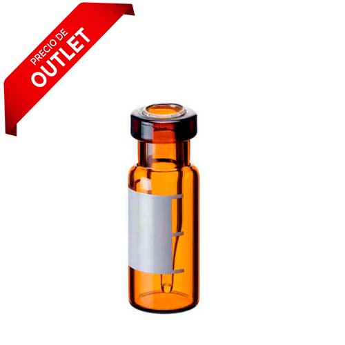 14479. VIAL VIDRIO AMBAR 500UL C/INSERTO CONICO FUNDIDO ROSCA 11MM 12X32MM C/100 - THERMO SCIENTIFIC