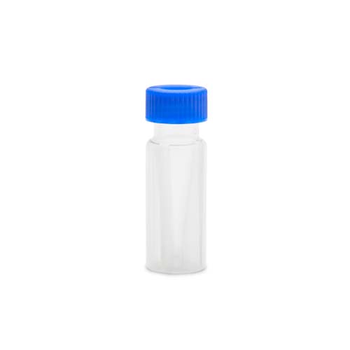 14425. VIAL POLIPROPILENO 9MM P/AUTOMUESTREADOR TAPA AZUL. SEPTA PTFE/SILICON PAQUETE C/100 PIEZAS - THERMO SCIENTIFIC