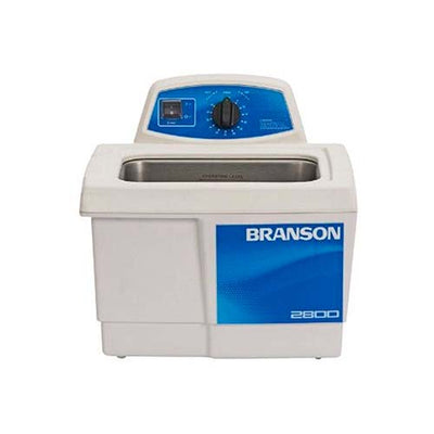 55923.BAÑO ULTRASONICO ANALOGO 2.8LT (0.75GAL) MOD. M2800 C/TEMPORIZADOR MECANICO 60 MINUTOS Y TAPA 120V BRANSON