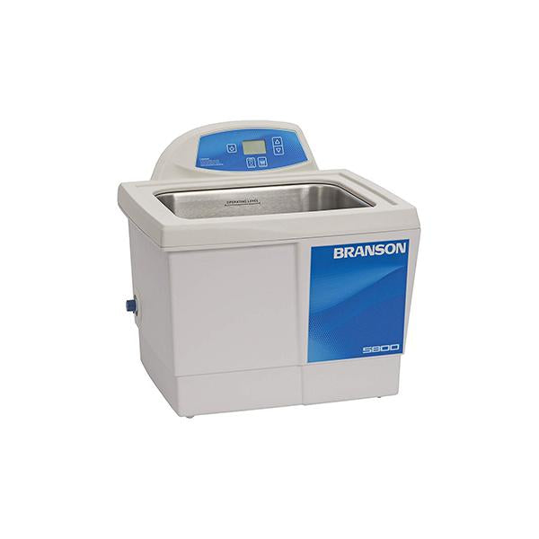 56266. BAÑO ULTRASONICO DIGITAL 9.5LT (2.5GAL) MOD. CPX5800 C/TEMPORIZADOR DIGITAL 90 MINUTOS, DESGASIFICACION, CONTROL DE ALTA/BAJA POTENCIA Y TAPA 120V BRANSON