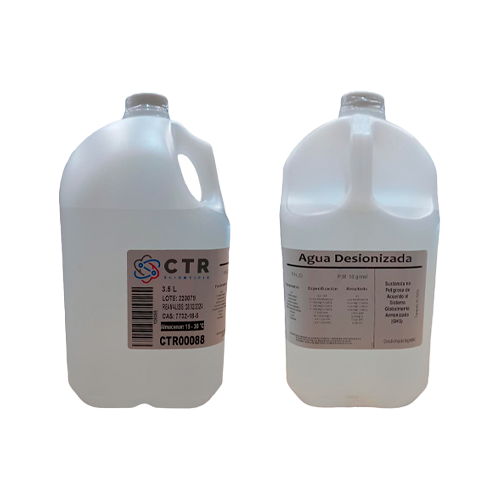 20078. AGUA DESIONIZADA PLASTICO 3.5LT PAQUETE C/2 PIEZAS - CTR