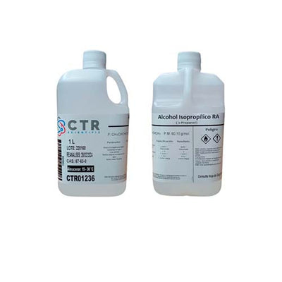 50942. ALCOHOL ISOPROPILICO (2-PROPANOL) RA PLASTICO 1LT - CTR