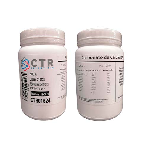 21794. CARBONATO DE CALCIO RA PLASTICO 500GR - CTR