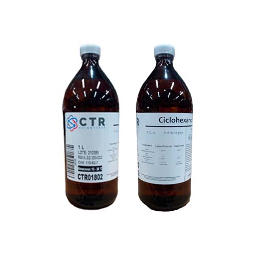 21832. CICLOHEXANO RA VIDRIO AMBAR 1LT - CTR