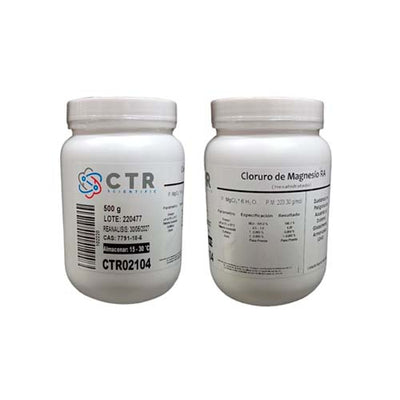 50908. CLORURO DE MAGNESIO HEXAHIDRATADO RA PLASTICO 500GR  - CTR